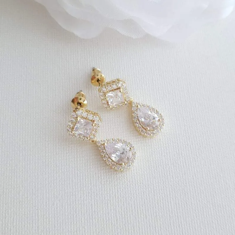 Gold Bridesmaids Earrings- Kala