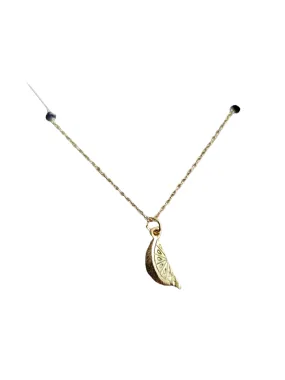 Gold Lemon Pendant Necklace - Sunshine Style for Summer! (10k Gold Plated)