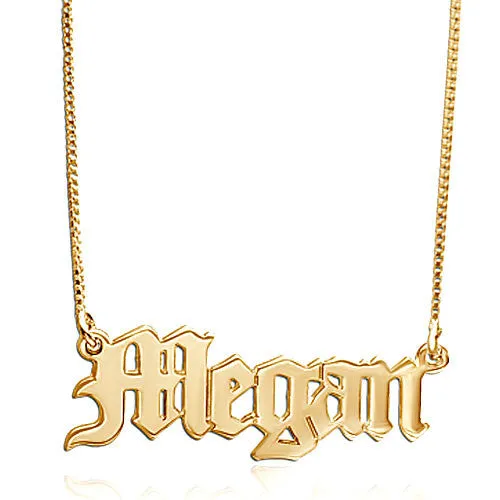 Gothic Name Necklace - Khloe/Kim Kardashian