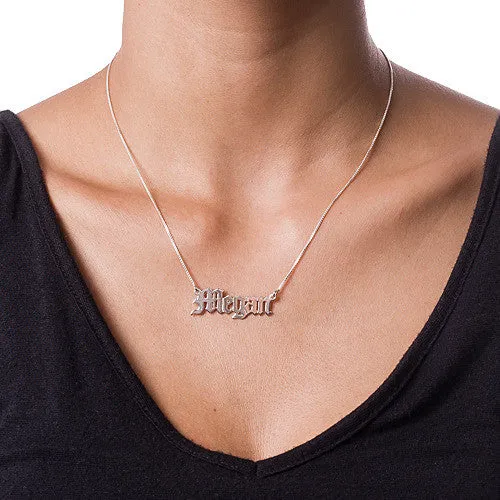 Gothic Name Necklace - Khloe/Kim Kardashian