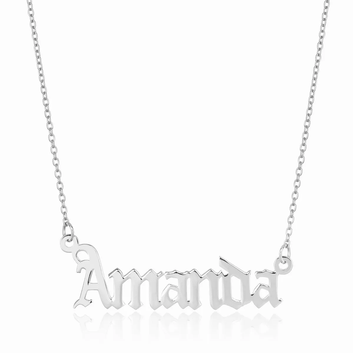 Gothic Name Necklace