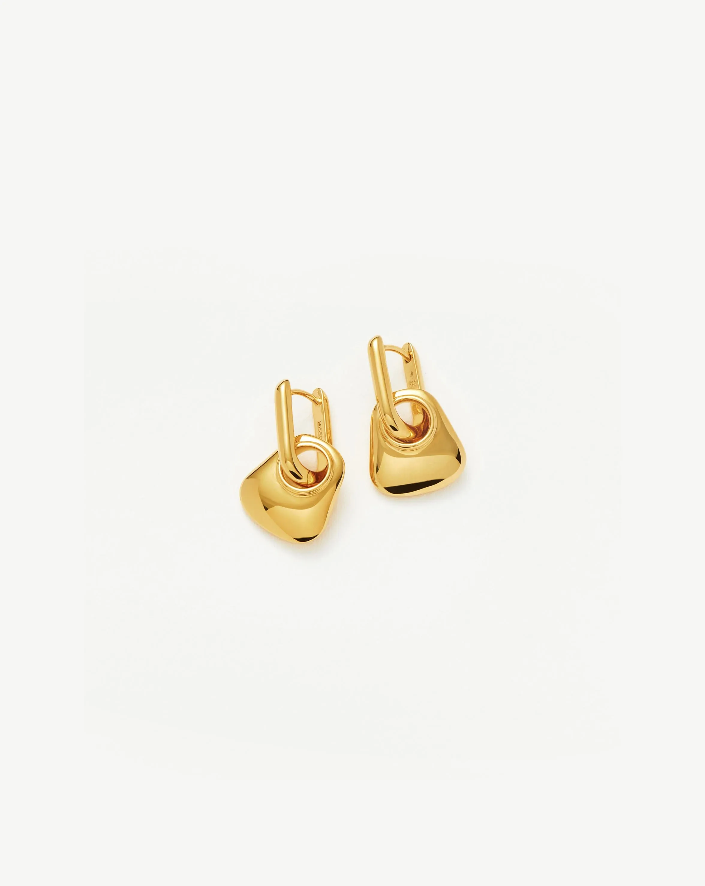 Hera Mini Charm Hoop Earrings | 18ct Gold Plated Vermeil