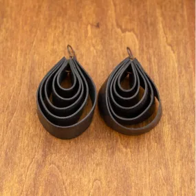 Hoop Loops Upcycled Inner Tube Earrings