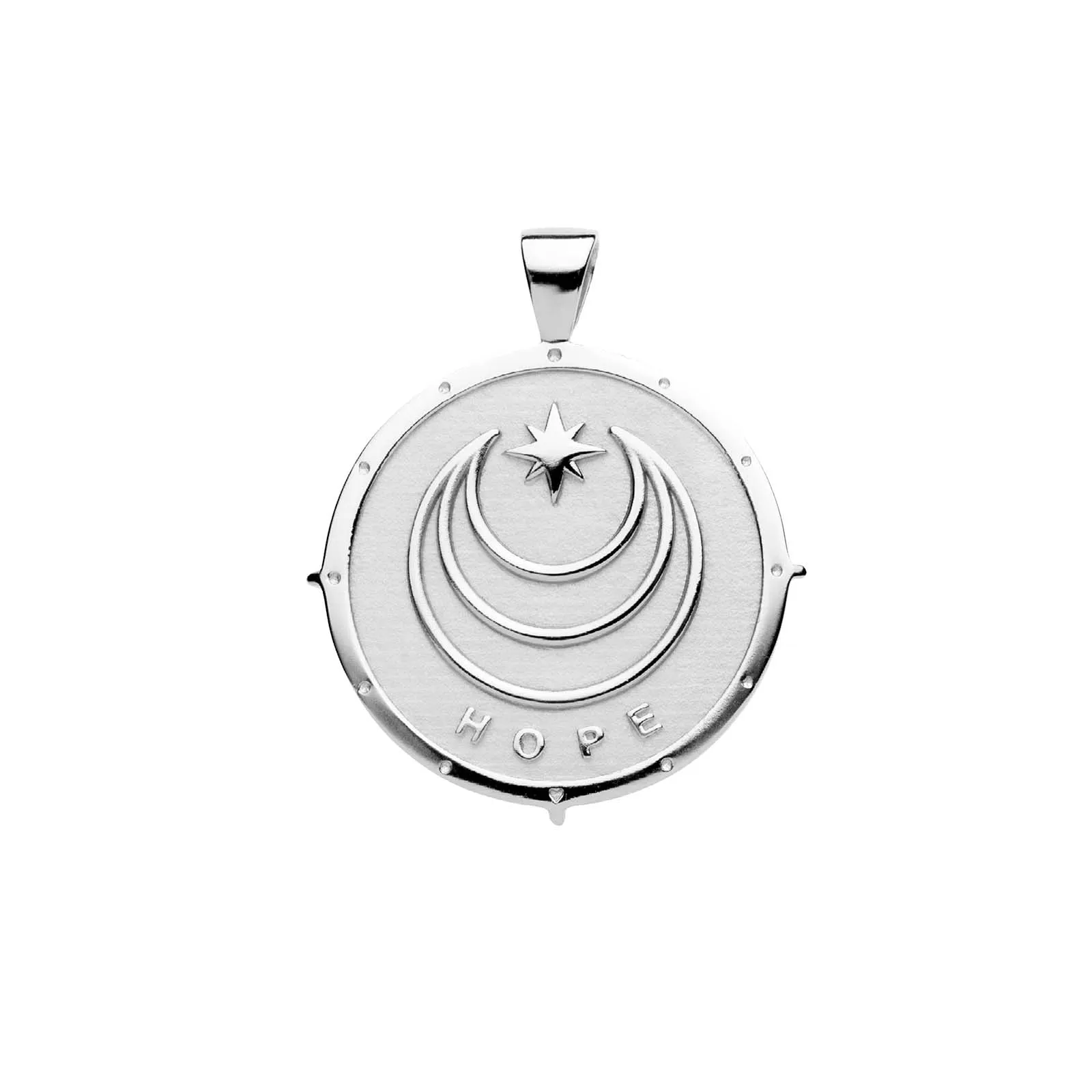 HOPE JW Original Pendant Coin in Silver