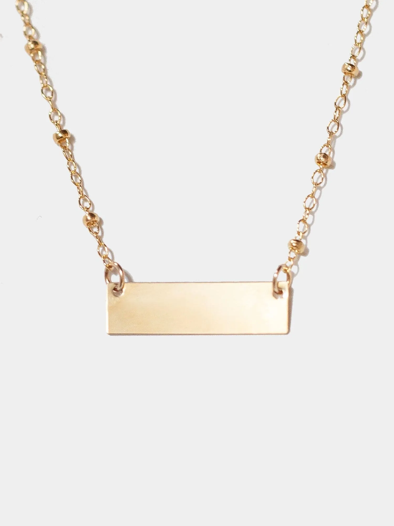 Initial Bar Necklace