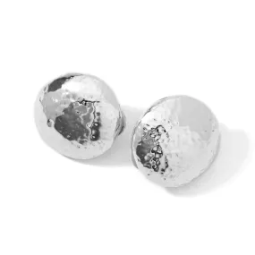 IPPOLITA Classico Silver Hammered Button Stud Earrings