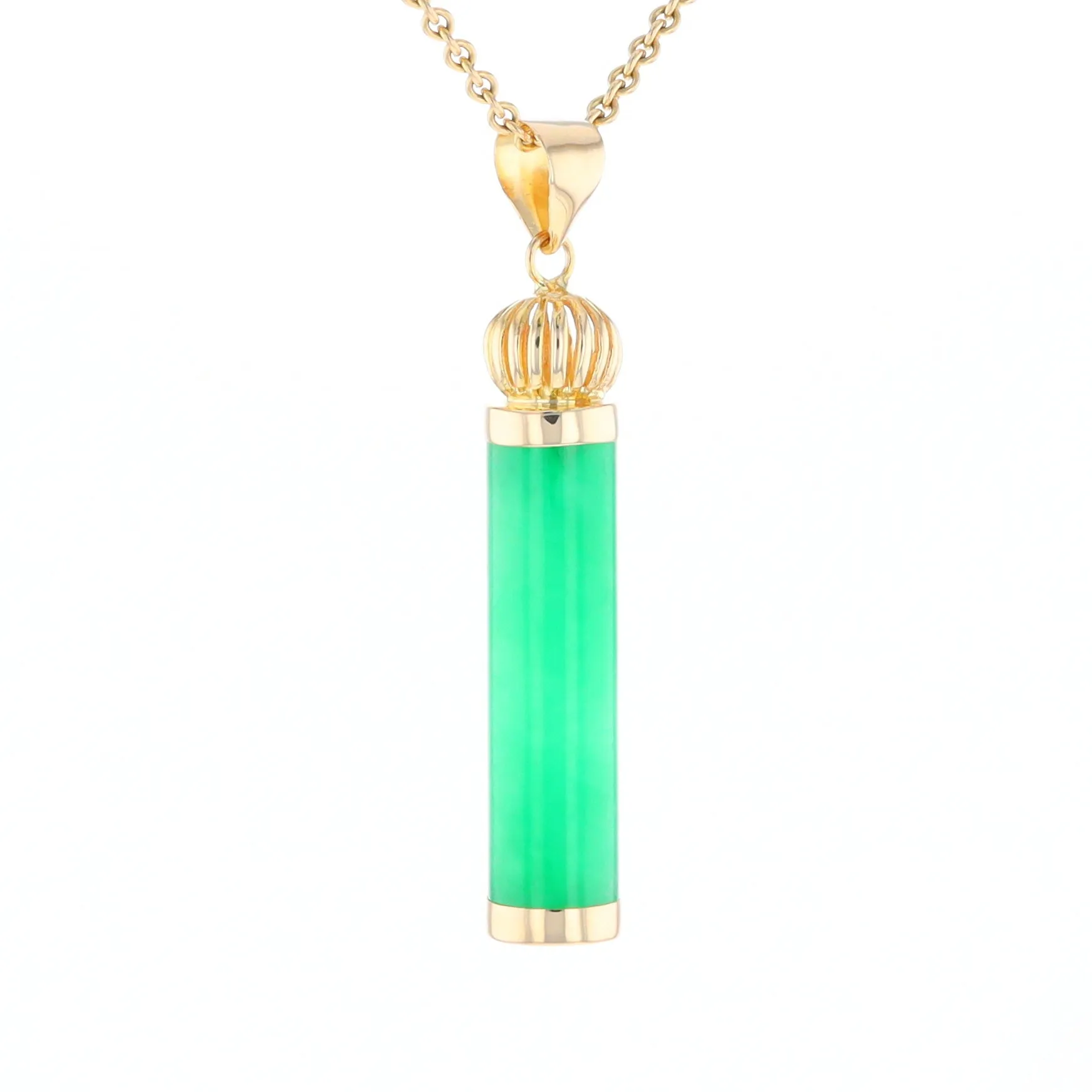 Jadeite Cylinder Pendant