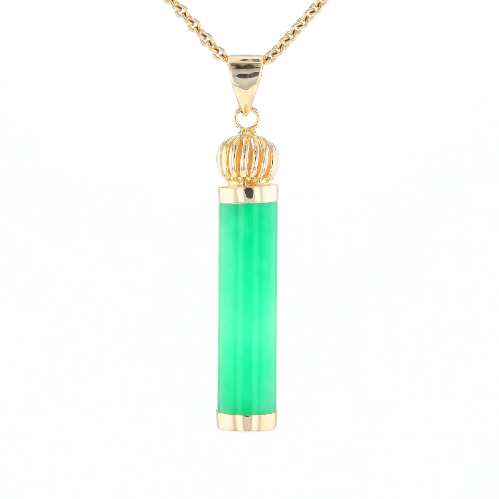 Jadeite Cylinder Pendant