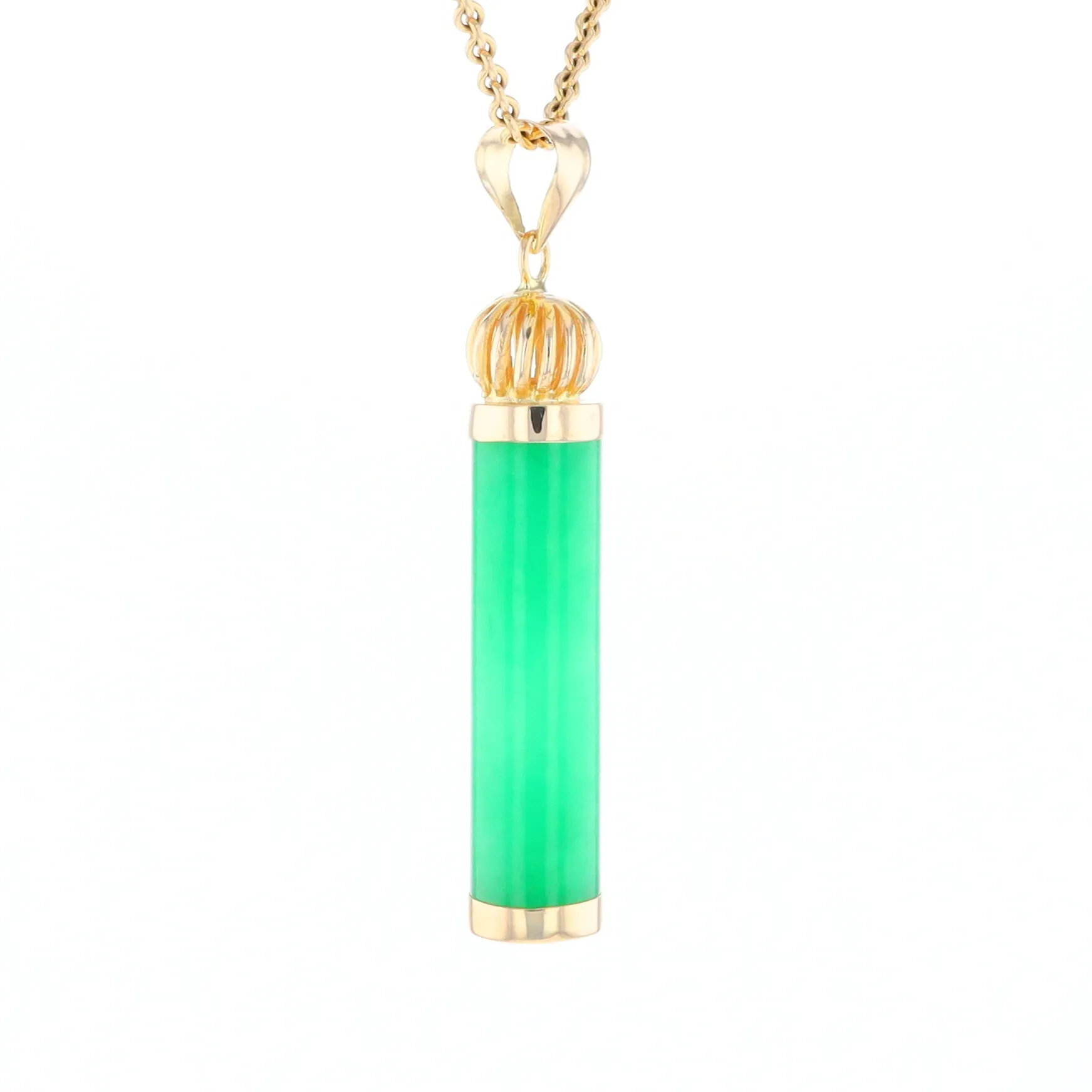 Jadeite Cylinder Pendant