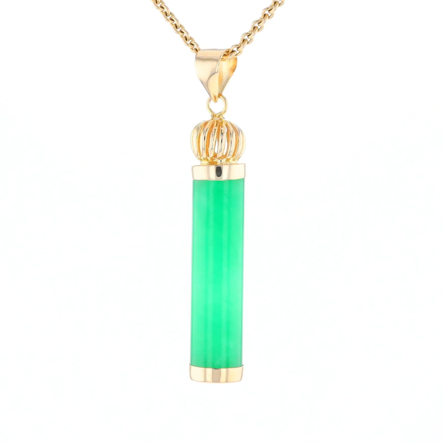 Jadeite Cylinder Pendant