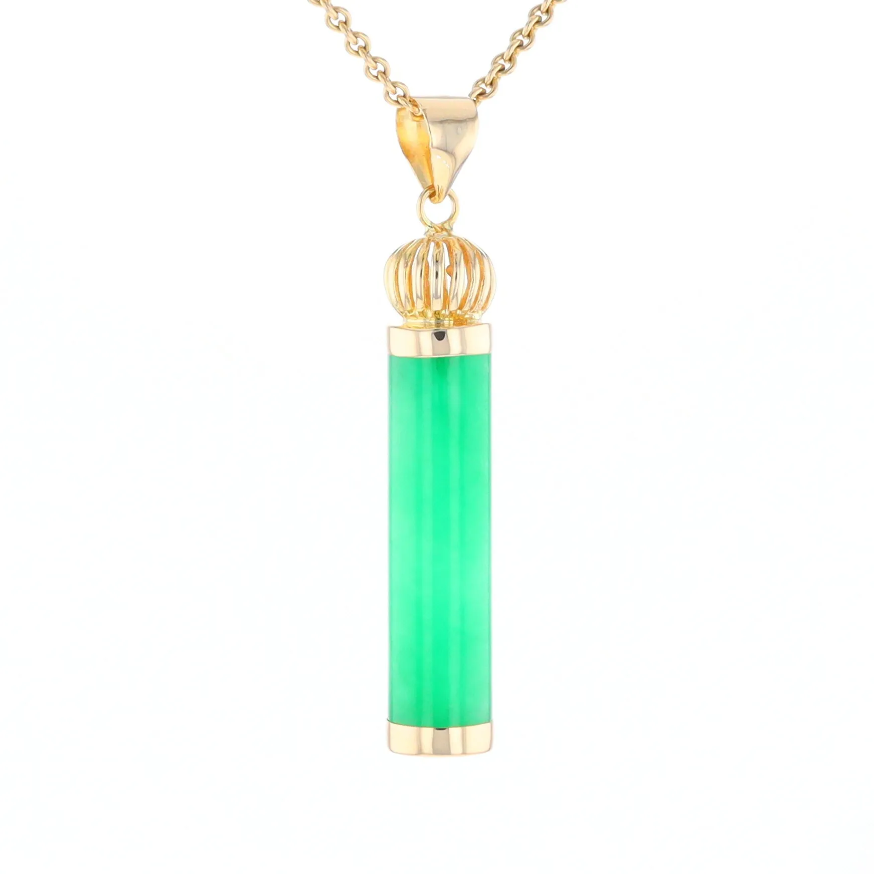 Jadeite Cylinder Pendant