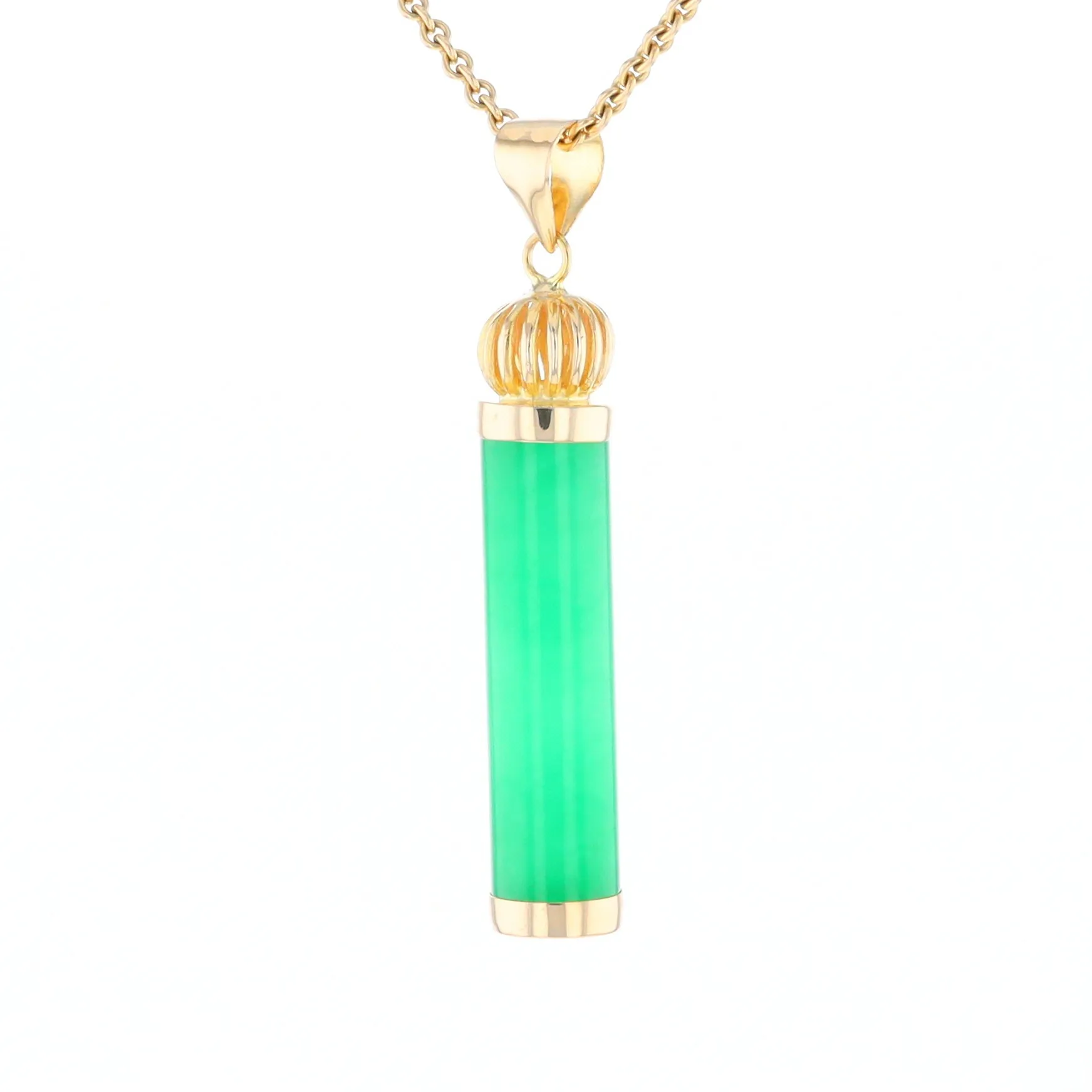 Jadeite Cylinder Pendant