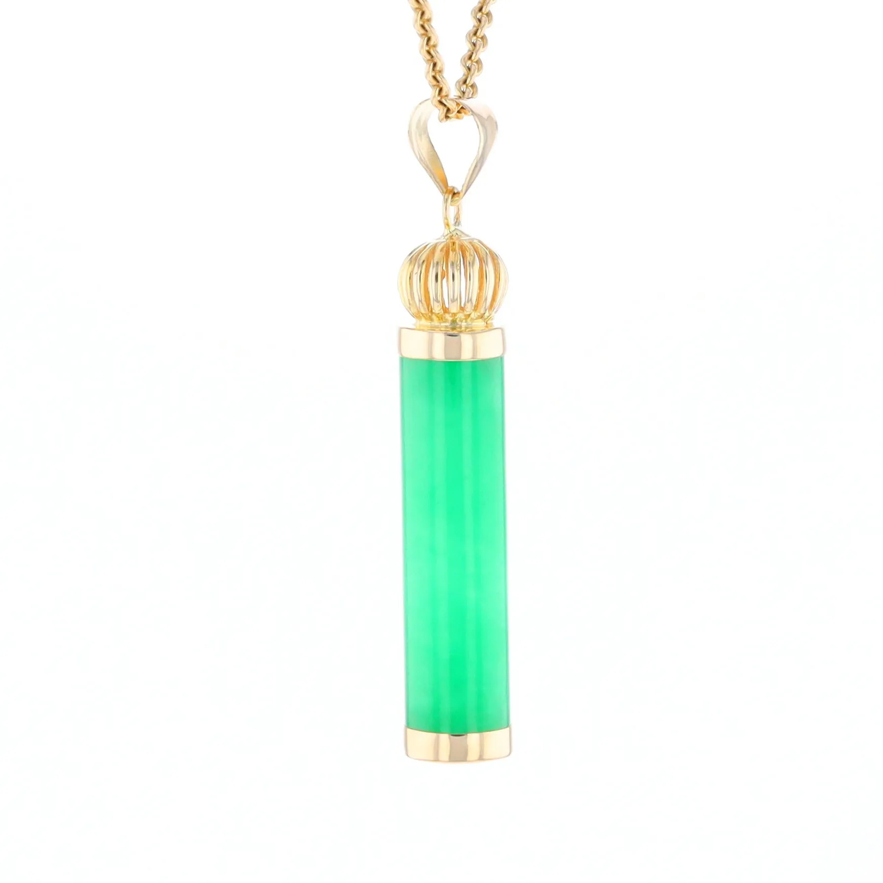 Jadeite Cylinder Pendant