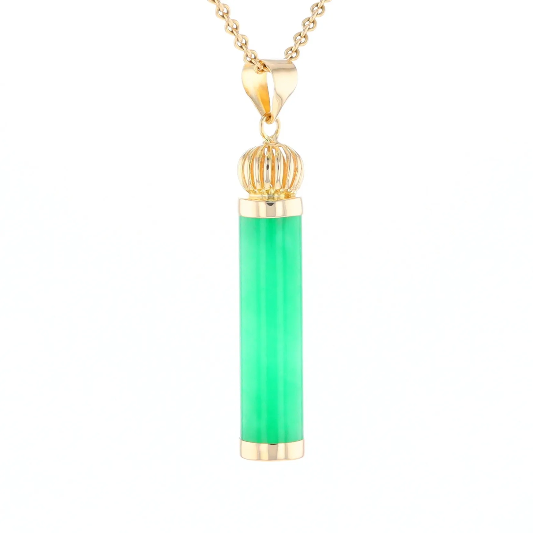 Jadeite Cylinder Pendant