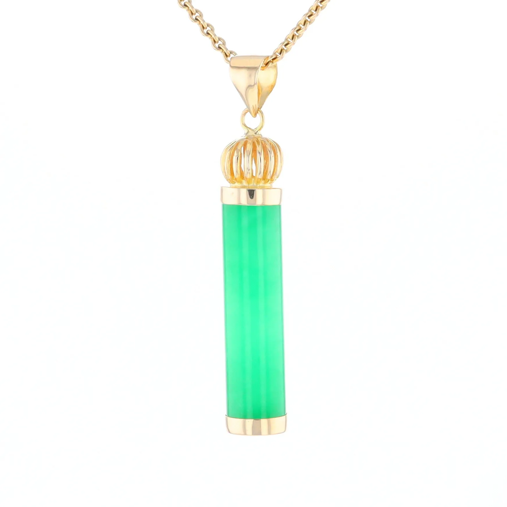 Jadeite Cylinder Pendant