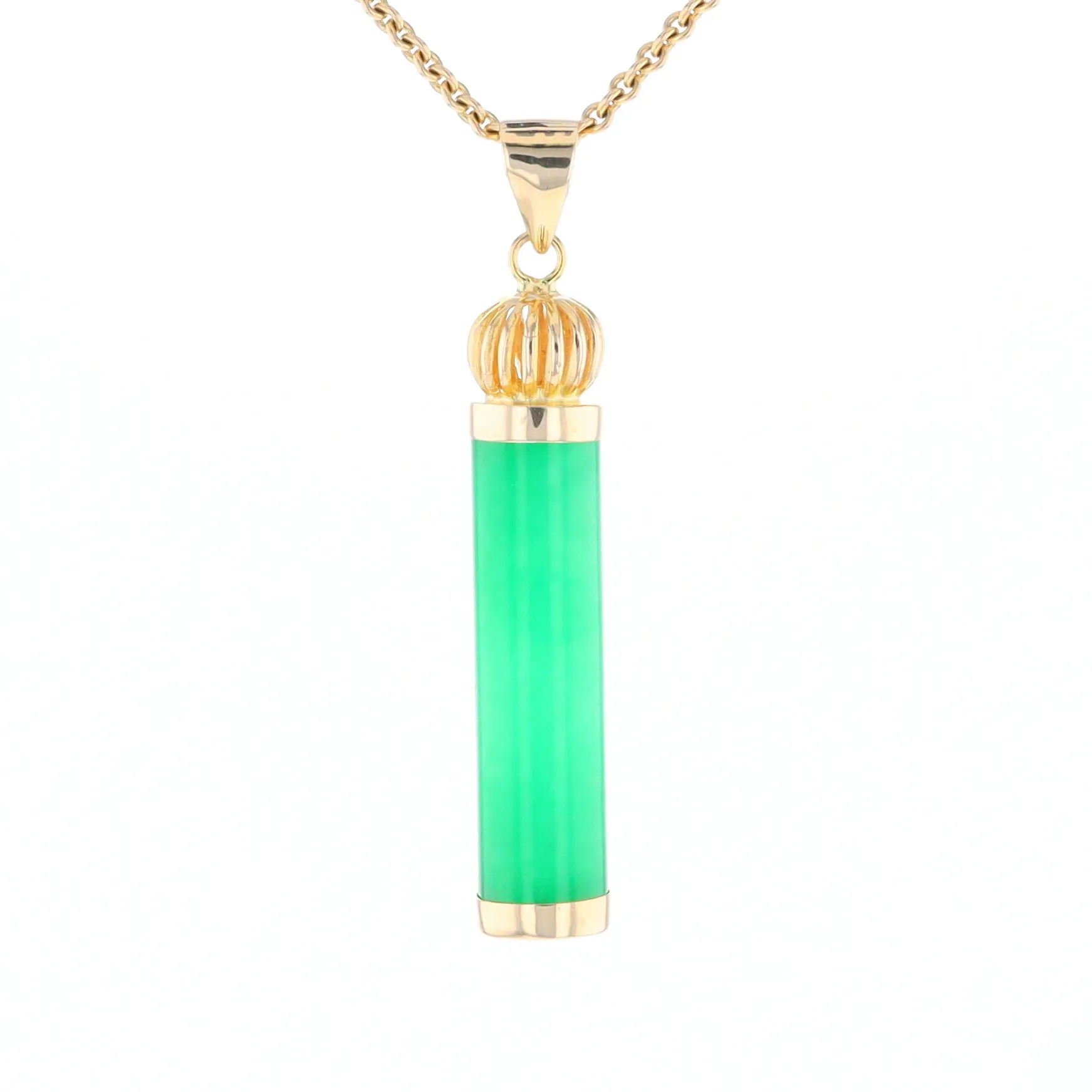 Jadeite Cylinder Pendant