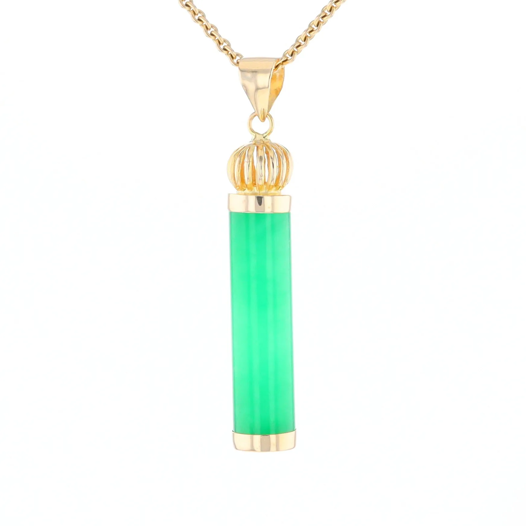 Jadeite Cylinder Pendant