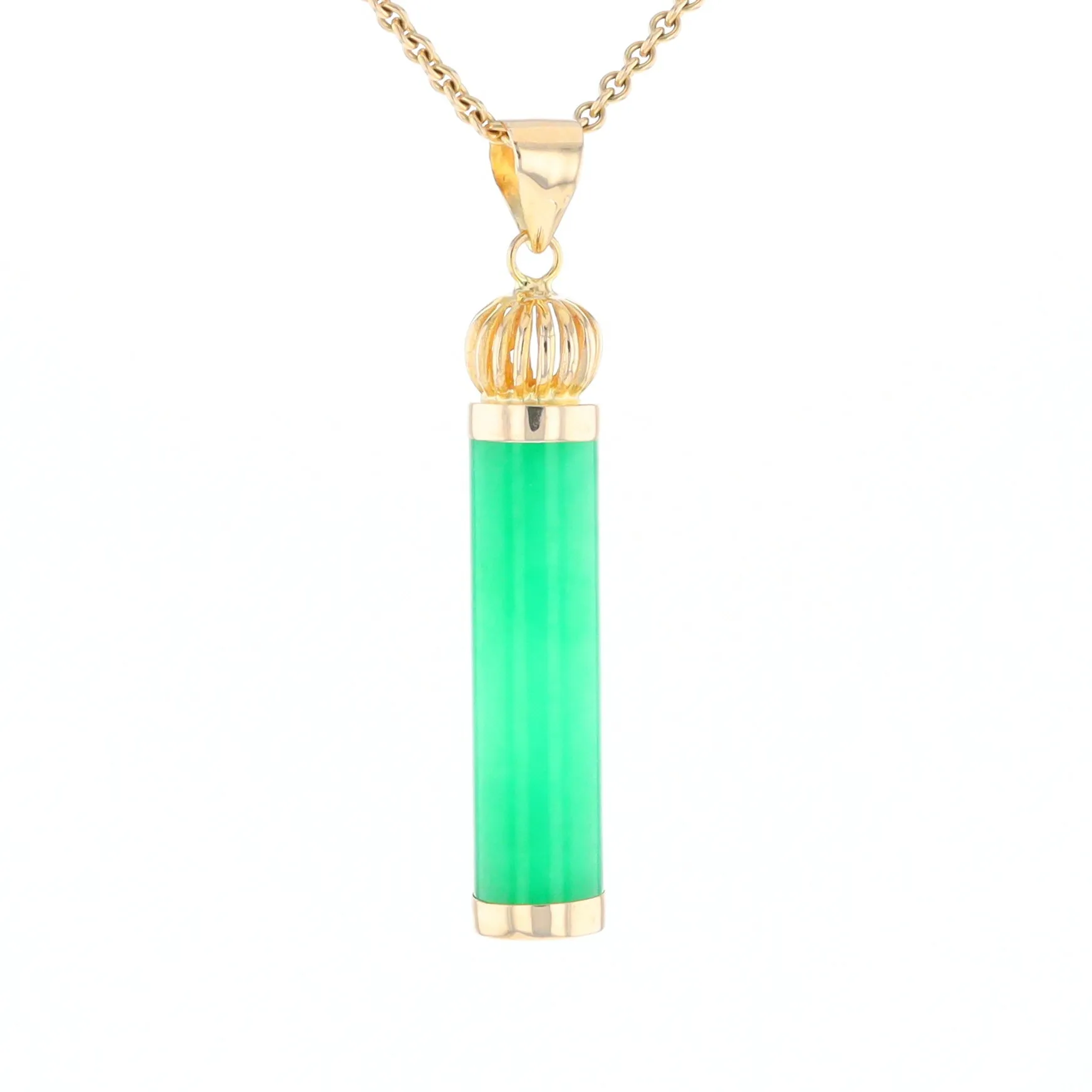 Jadeite Cylinder Pendant