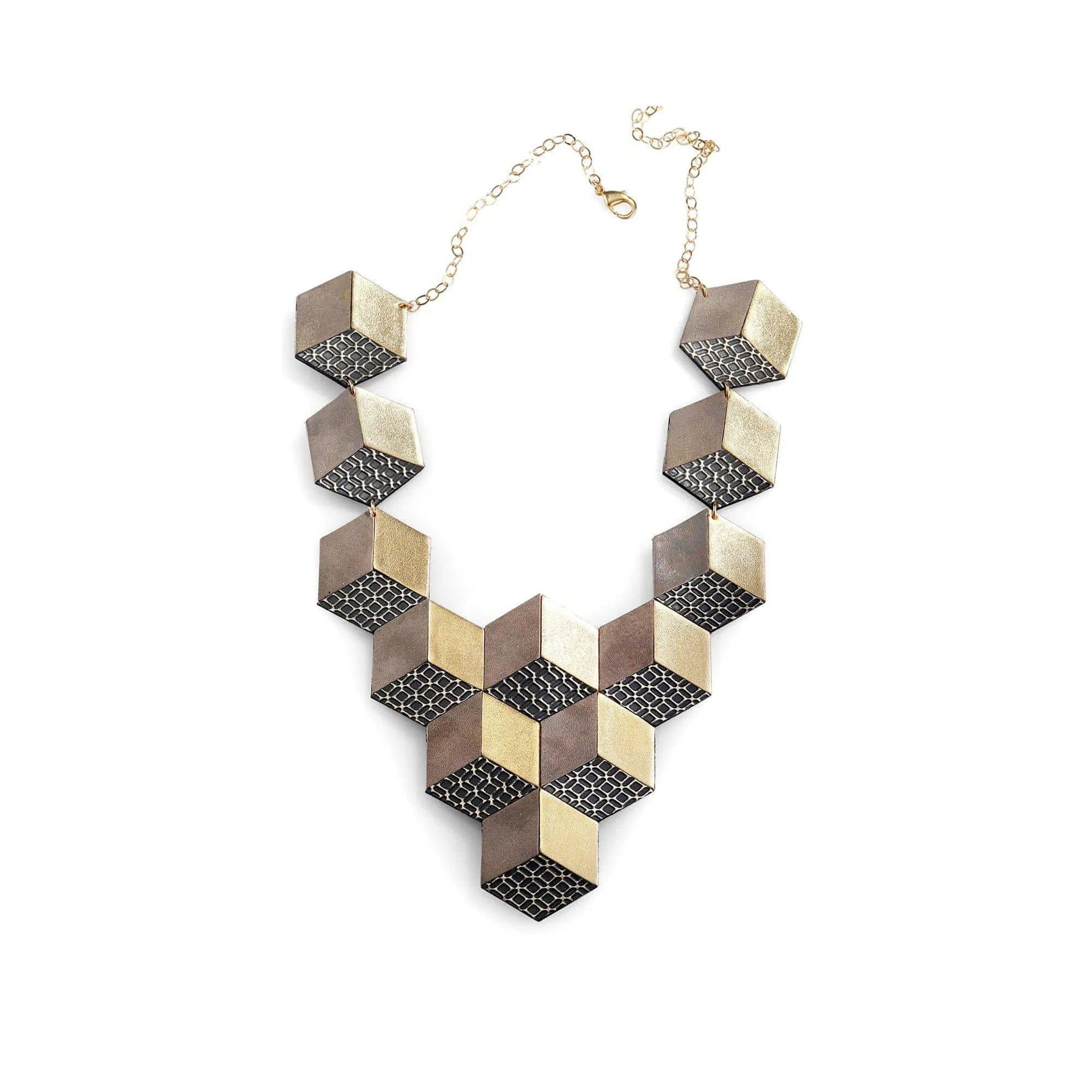 Jeanne Darc gold statement necklace