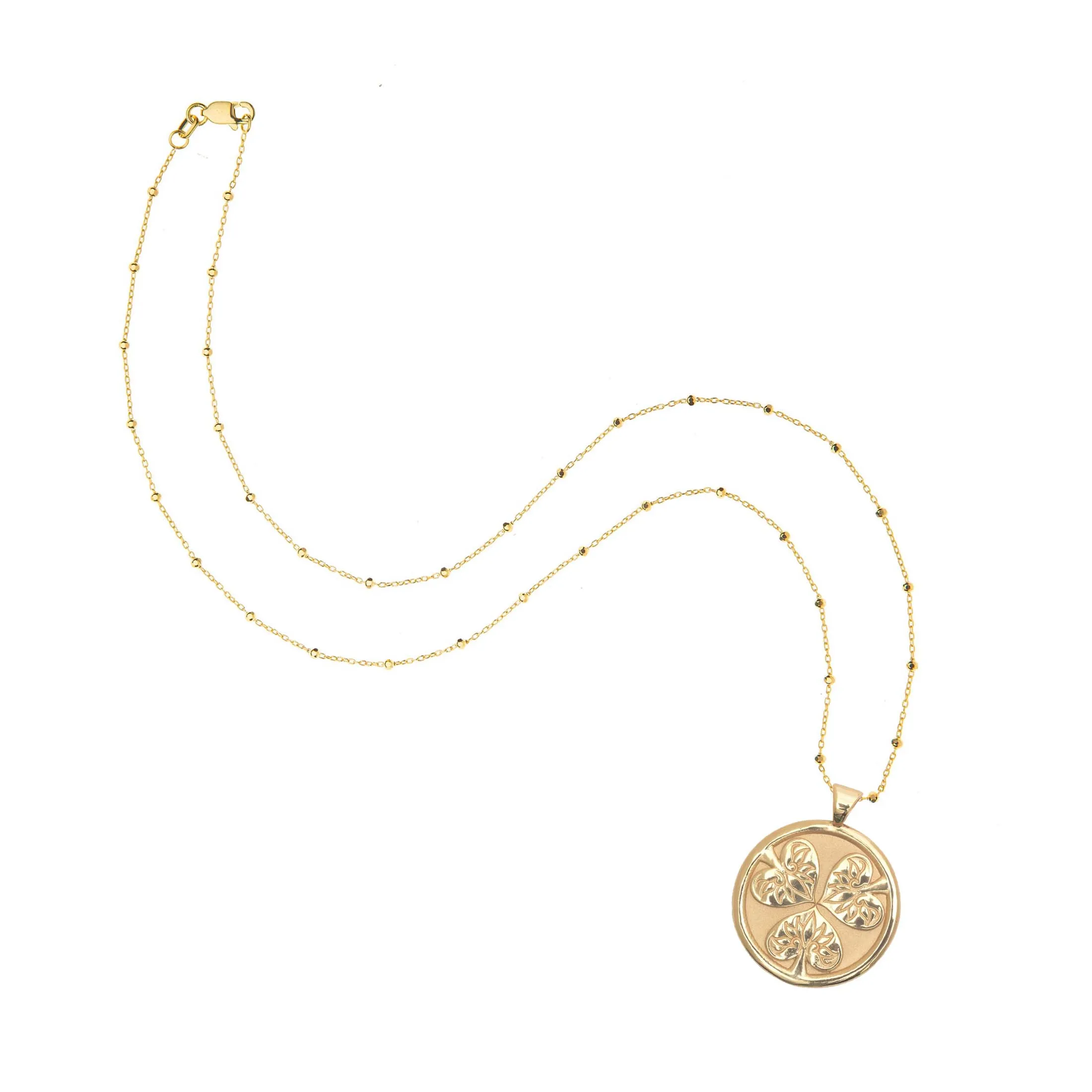 JOY JW Original Pendant Coin in Solid Gold