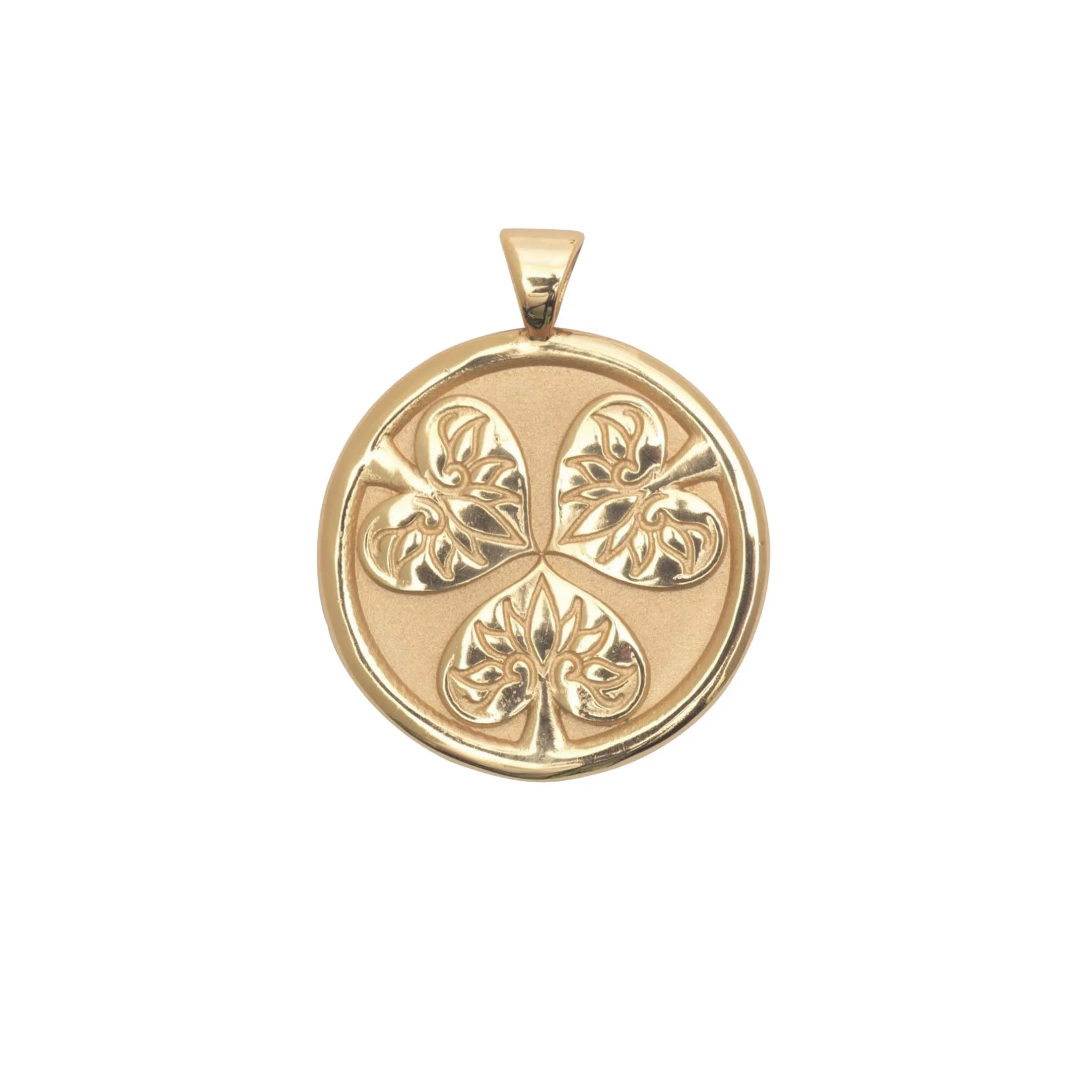 JOY JW Original Pendant Coin in Solid Gold