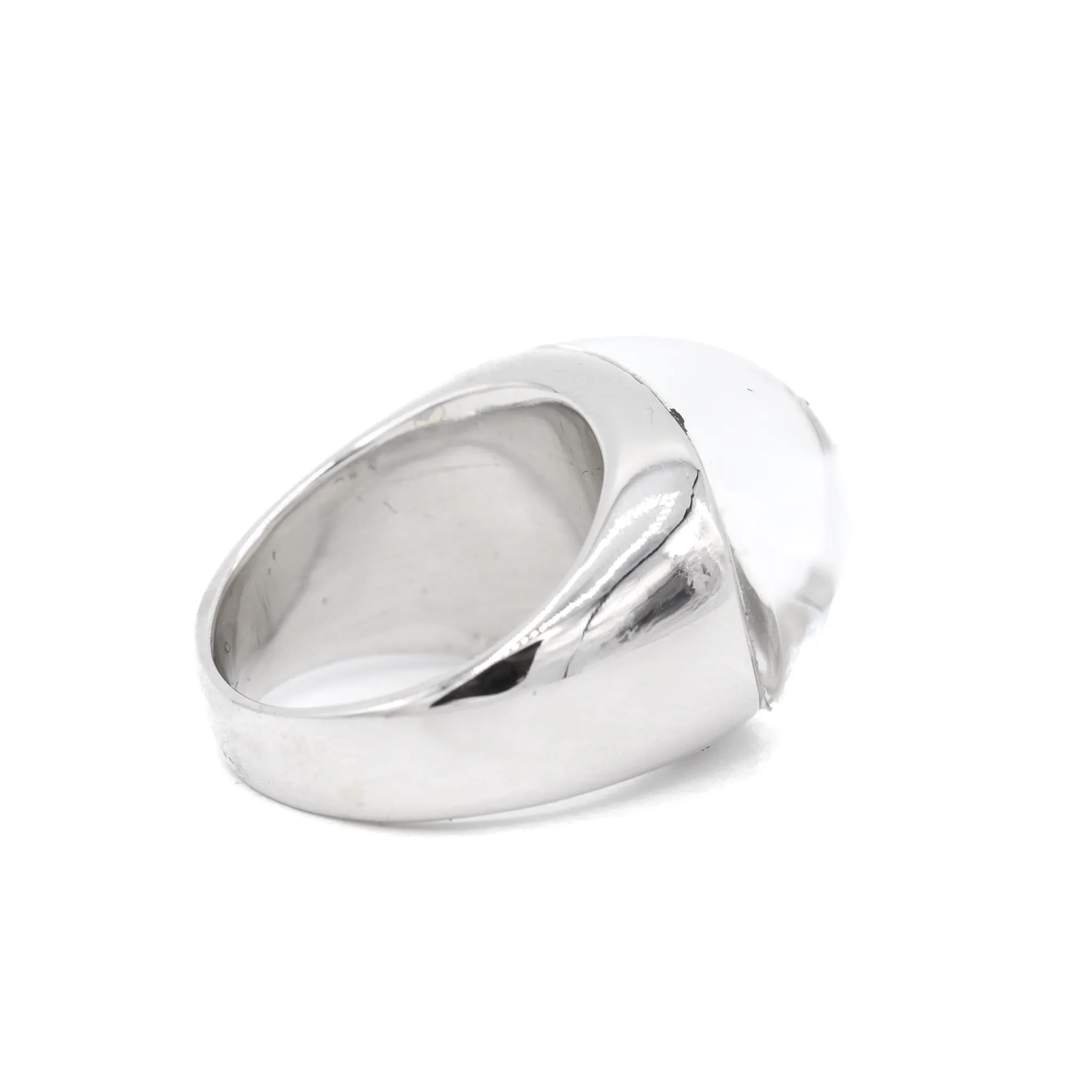 Ladies Cocktail Diamonds 18k White Gold Ring