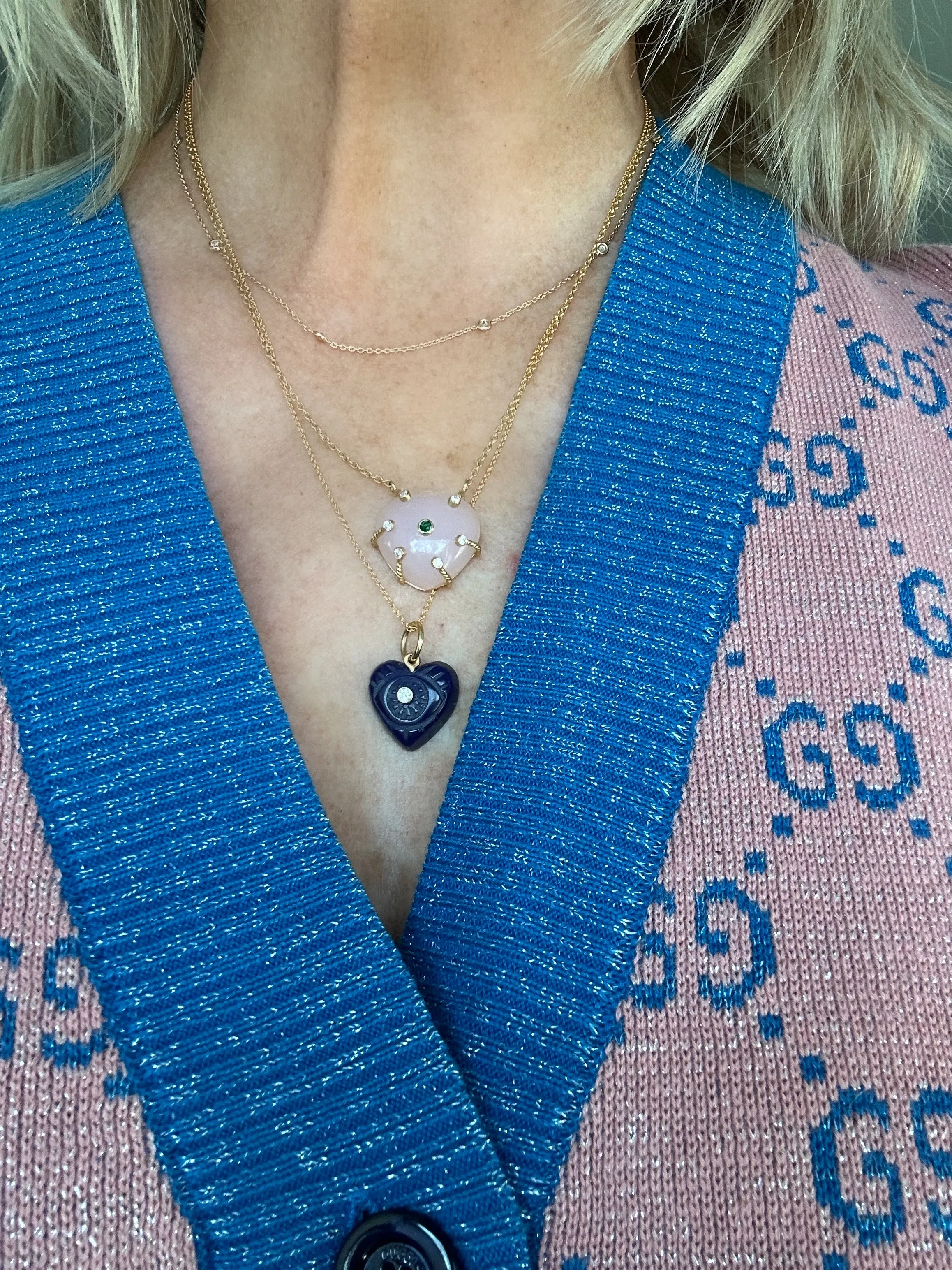 Lapis Evil Eye Heart