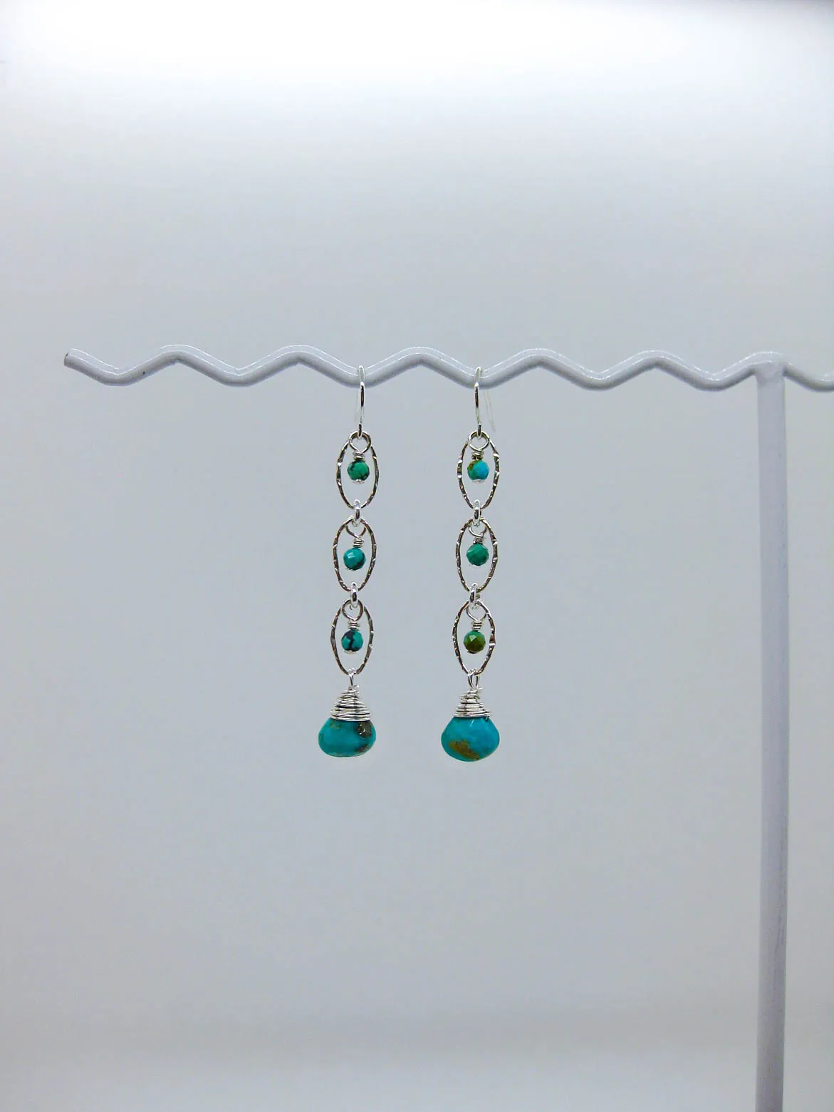 Lilac: Turquoise Earrings - e661