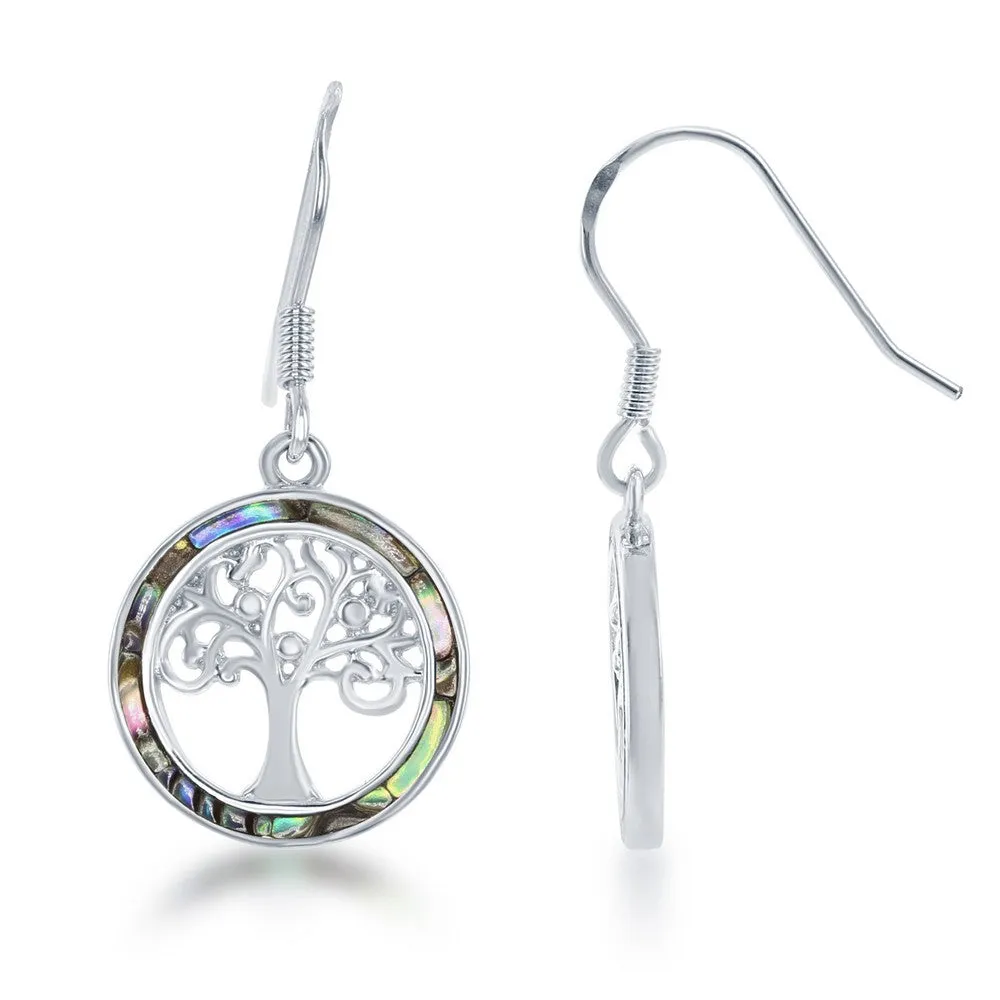 Opal Tree of Life Earrings