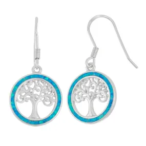 Opal Tree of Life Earrings