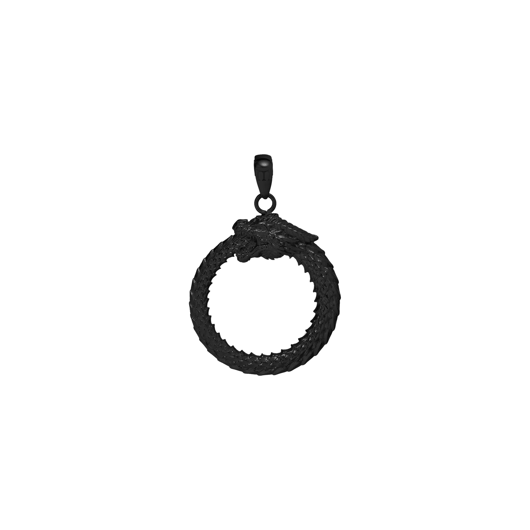 Ouroboros Pendant - Black