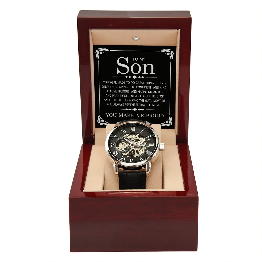 PERFECT GRADUATION GIFT | GIFT FOR HIM | LUXURY LEATHER WATCH