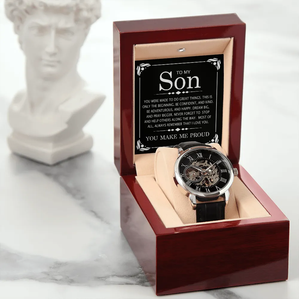 PERFECT GRADUATION GIFT | GIFT FOR HIM | LUXURY LEATHER WATCH