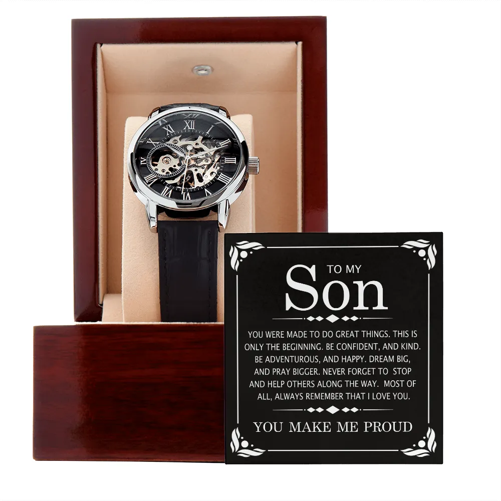 PERFECT GRADUATION GIFT | GIFT FOR HIM | LUXURY LEATHER WATCH