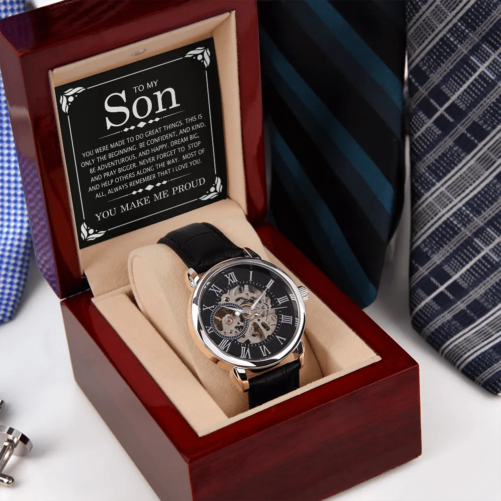 PERFECT GRADUATION GIFT | GIFT FOR HIM | LUXURY LEATHER WATCH