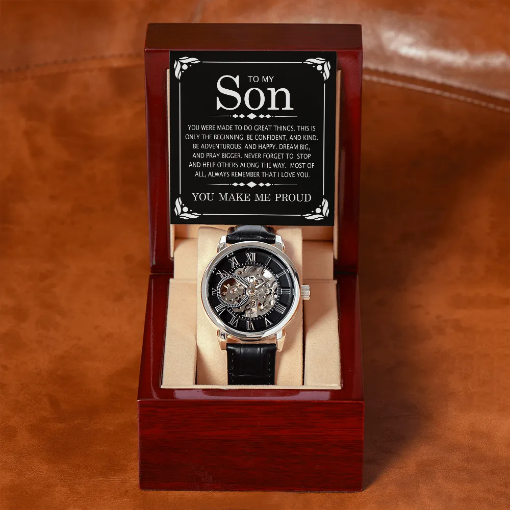 PERFECT GRADUATION GIFT | GIFT FOR HIM | LUXURY LEATHER WATCH