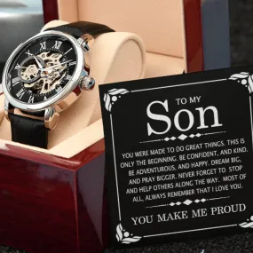 PERFECT GRADUATION GIFT | GIFT FOR HIM | LUXURY LEATHER WATCH