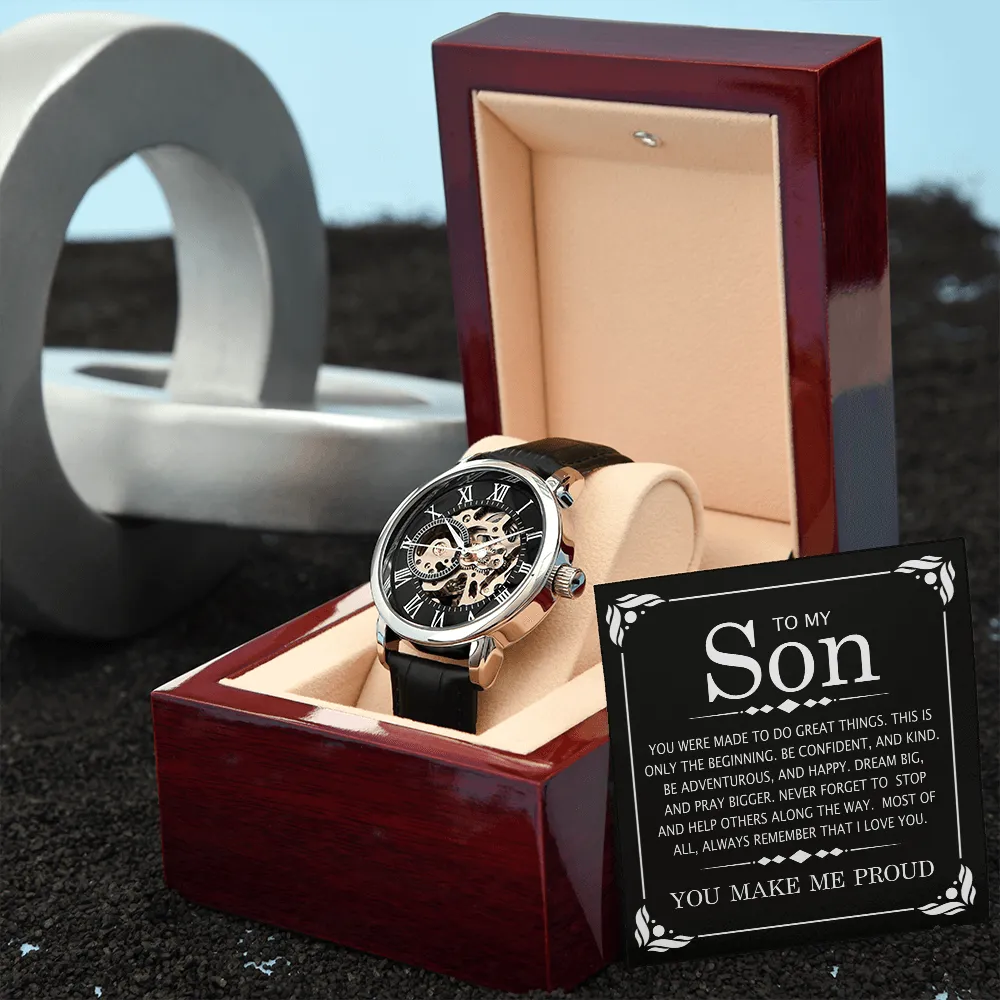 PERFECT GRADUATION GIFT | GIFT FOR HIM | LUXURY LEATHER WATCH