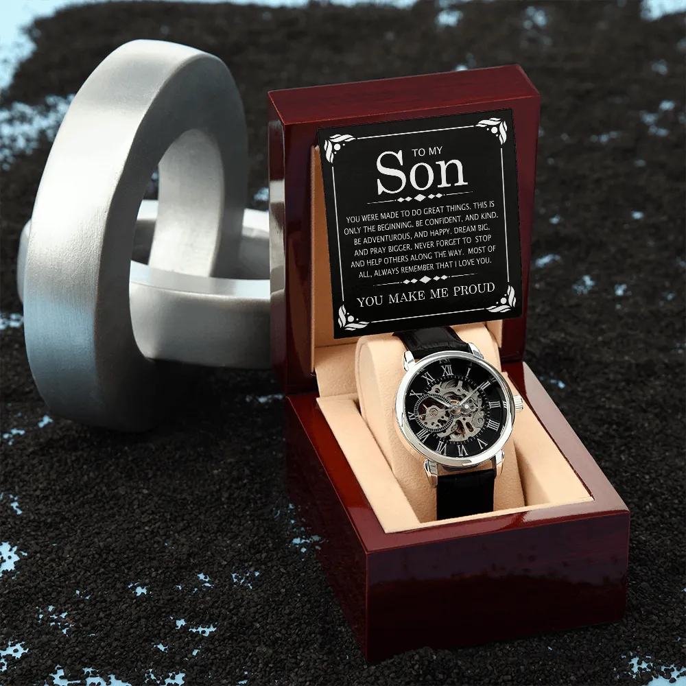 PERFECT GRADUATION GIFT | GIFT FOR HIM | LUXURY LEATHER WATCH