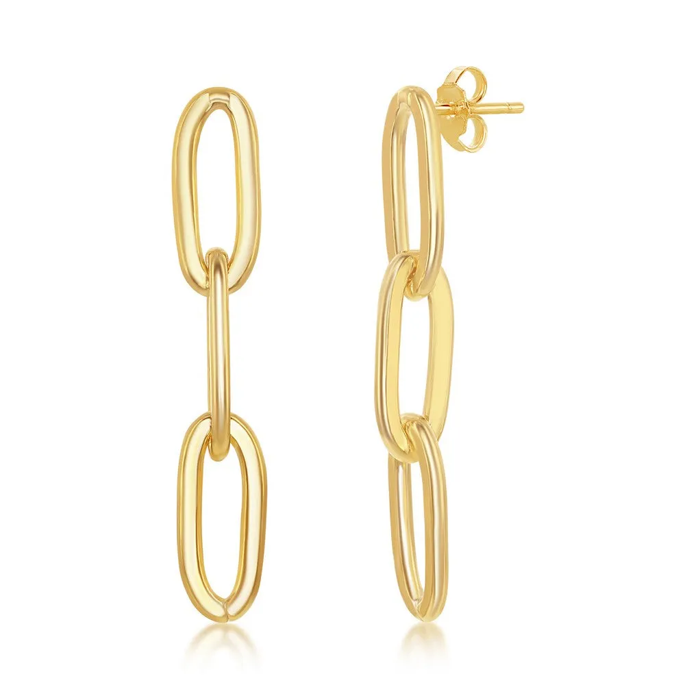 Plain Paperclip Earrings