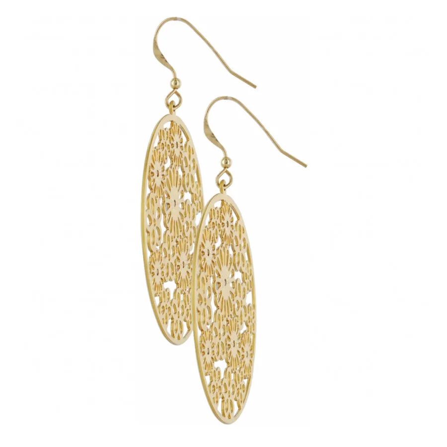 Posey Disc French Wire Earrings