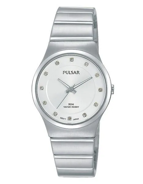 Pulsar Womens Easy Style Watch - Silver-Tone Dial - Swarovski Crystals