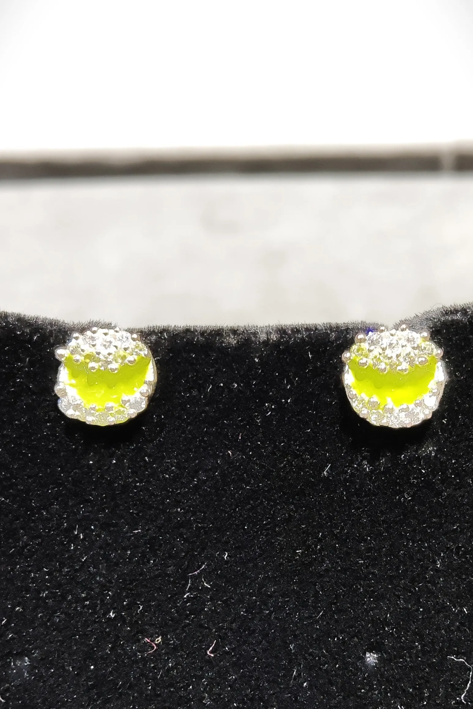 Pure Silver Minakari Studs