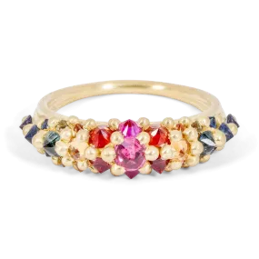 Rainbow Galaxy Ring - Made to Order