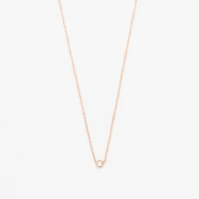 Rose Gold Barely-There Diamond Necklace