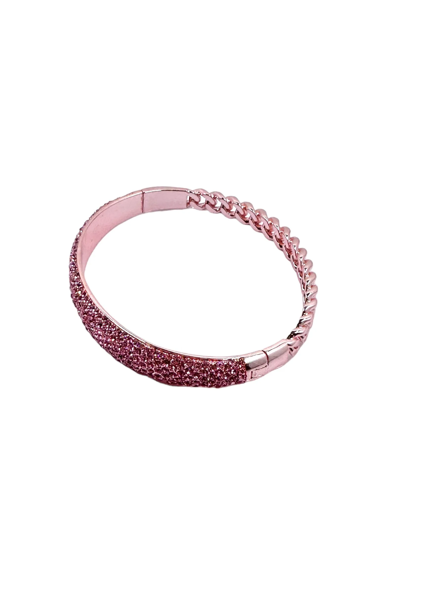 Sarah Pink Pave Chain Bracelet