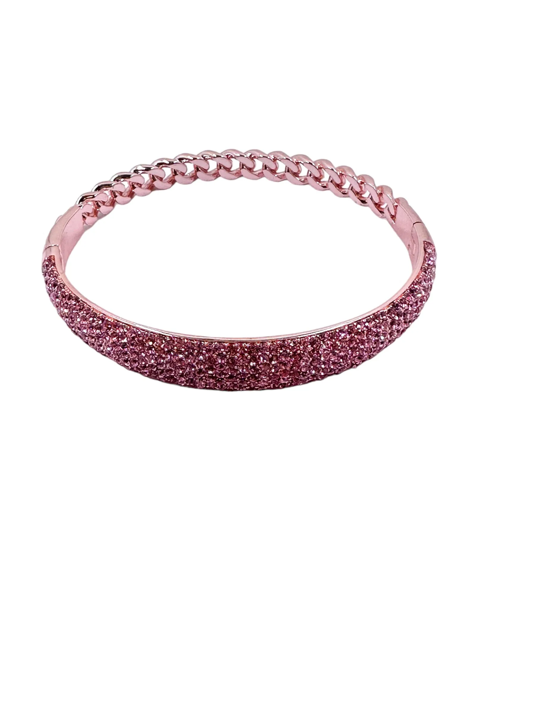 Sarah Pink Pave Chain Bracelet