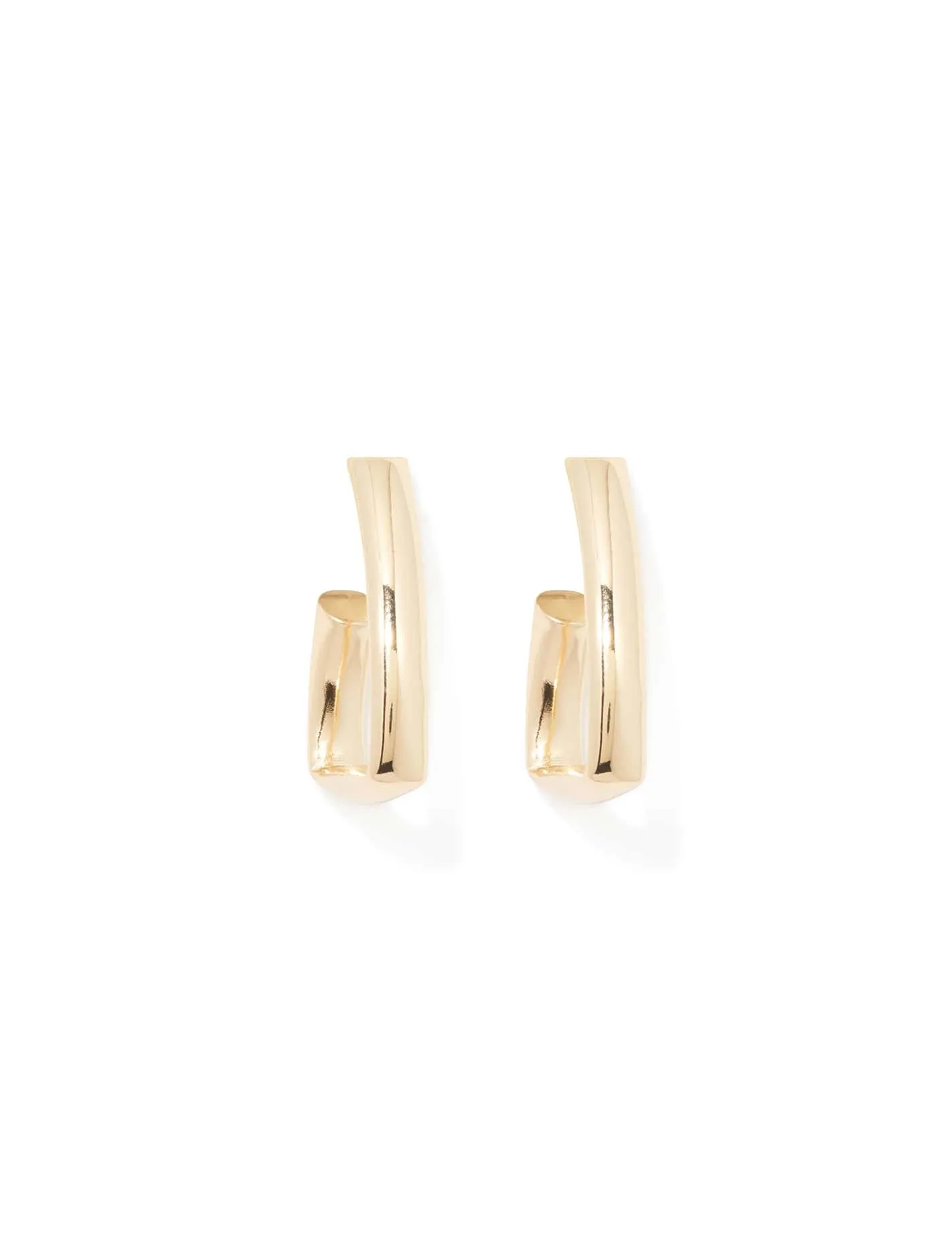 Signature Annalise Angular Hoop Earrings