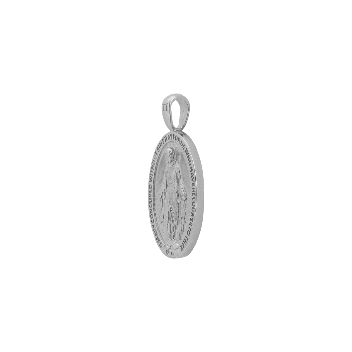 St. Mary Pendant - White Gold