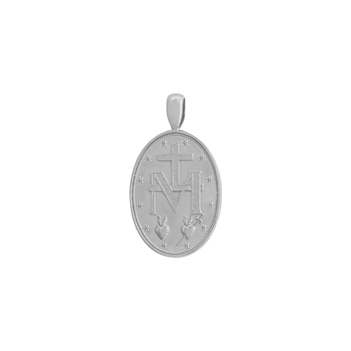 St. Mary Pendant - White Gold